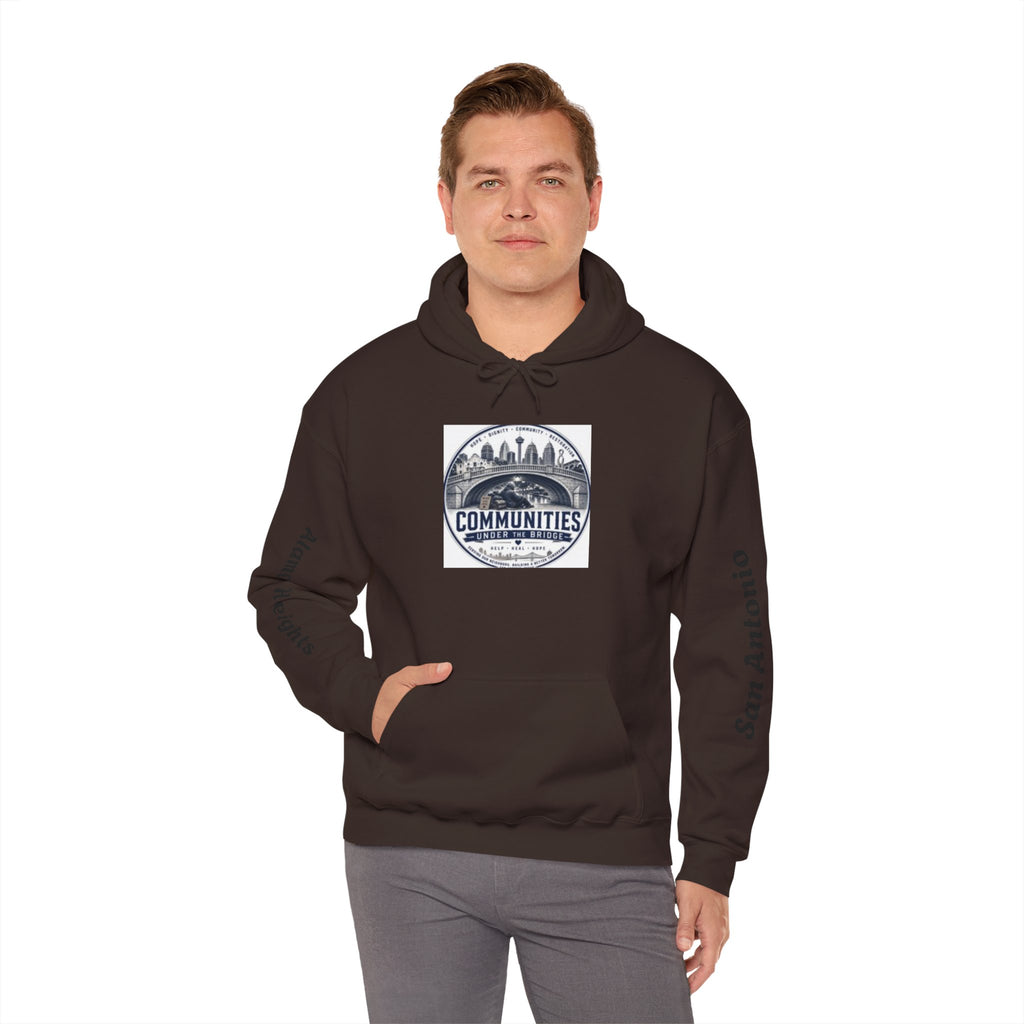 Communities Graphic Hoodie — San Antonio & Alamo Heights Cityscape Hooded Sweatshirt