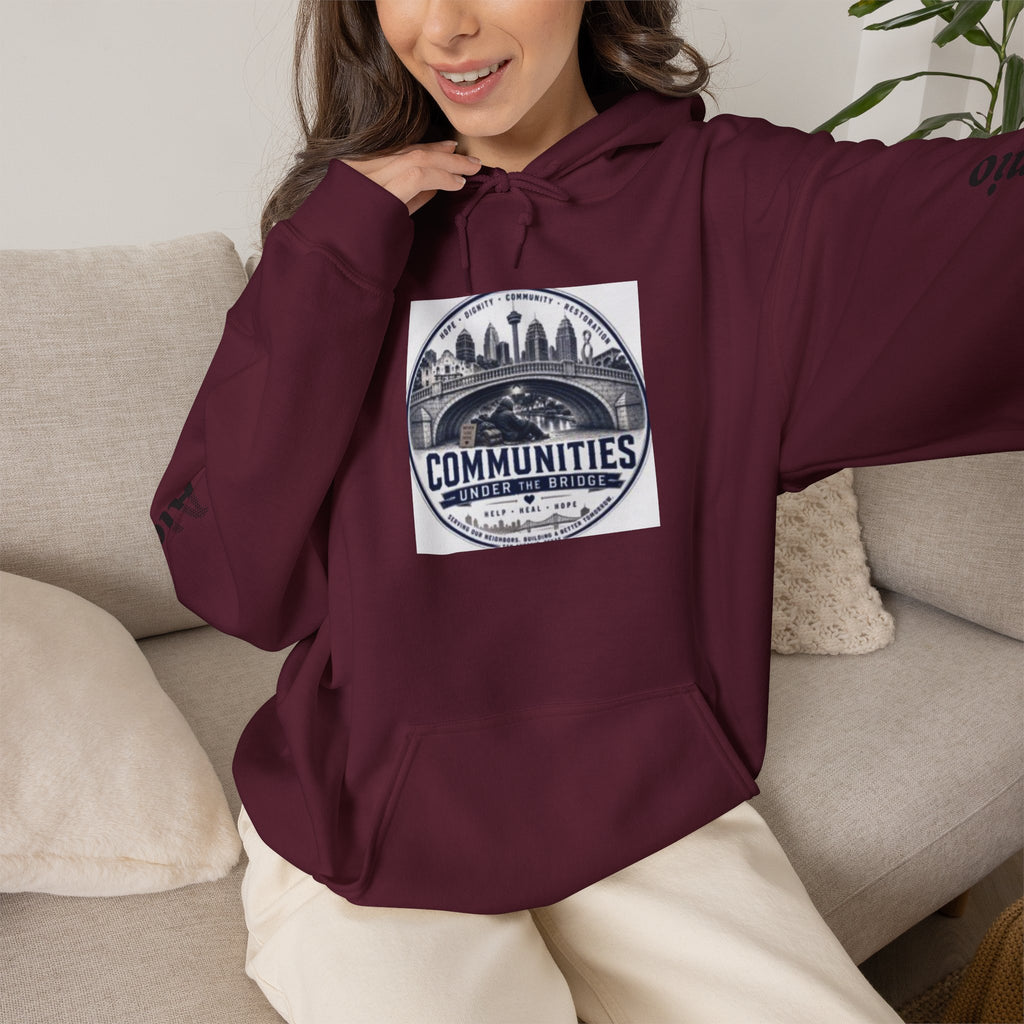Communities Graphic Hoodie — San Antonio & Alamo Heights Cityscape Hooded Sweatshirt