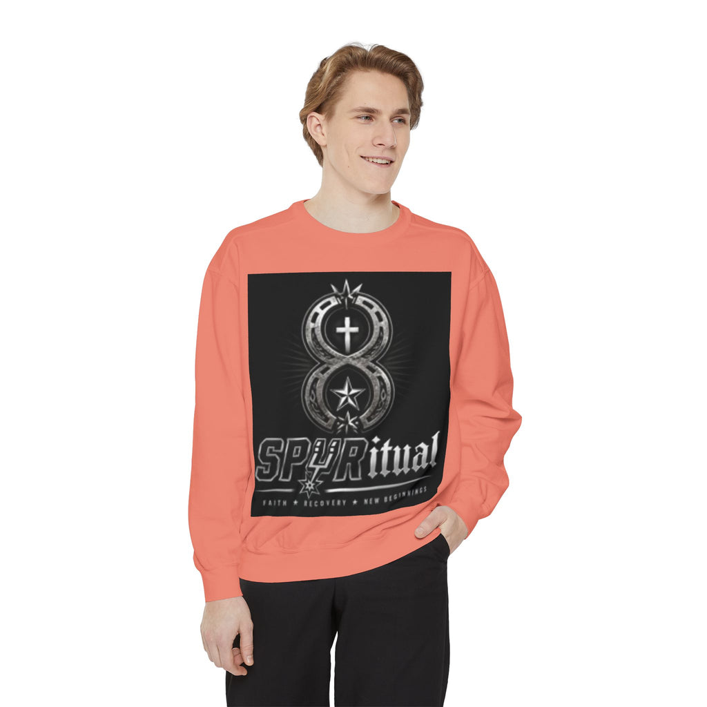 Spiritual Graphic Sweatshirt — 'SPIRITual' Vintage Emblem Crewneck
