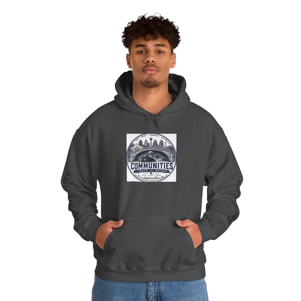 Communities Graphic Hoodie — San Antonio & Alamo Heights Cityscape Hooded Sweatshirt