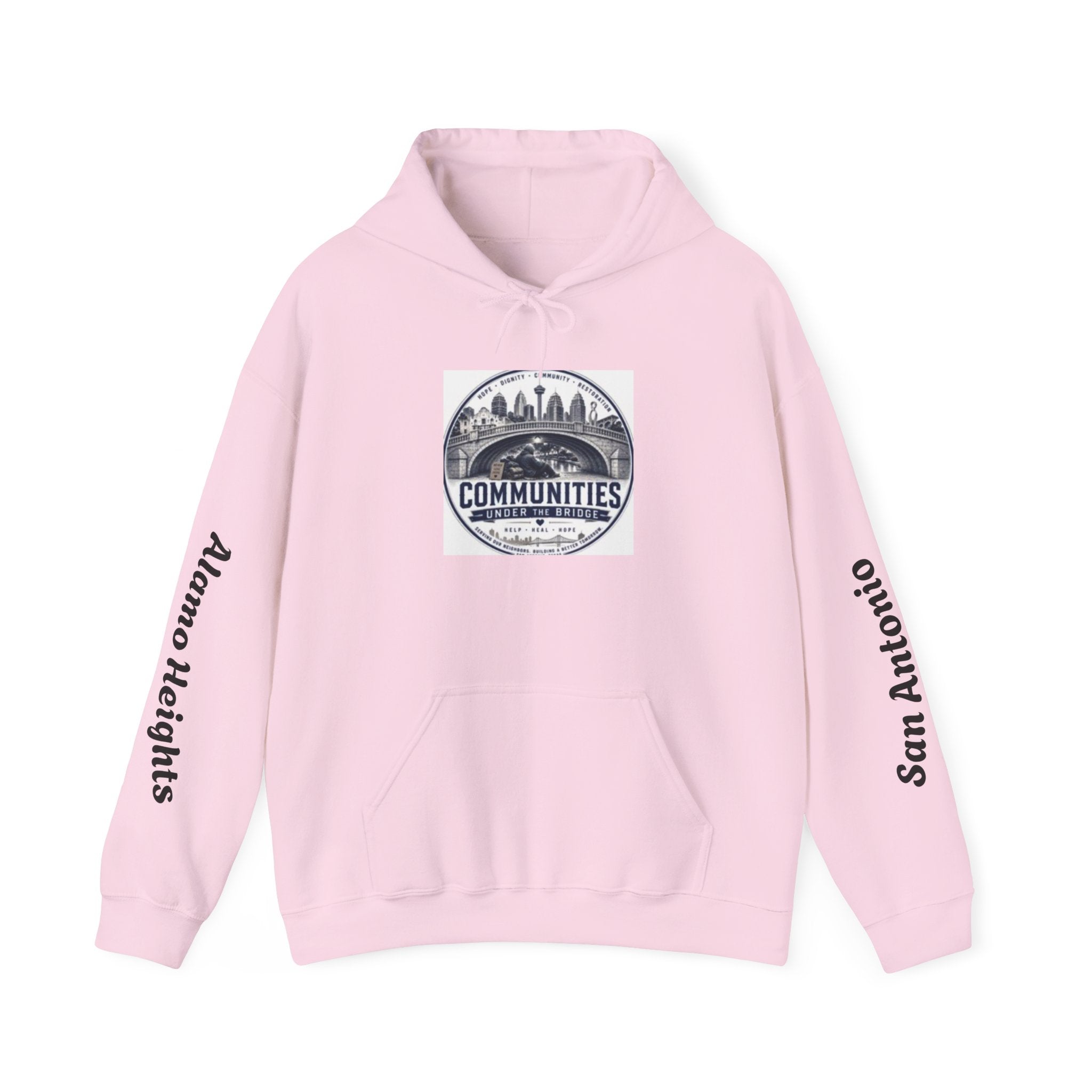 Communities Graphic Hoodie — San Antonio & Alamo Heights Cityscape Hooded Sweatshirt