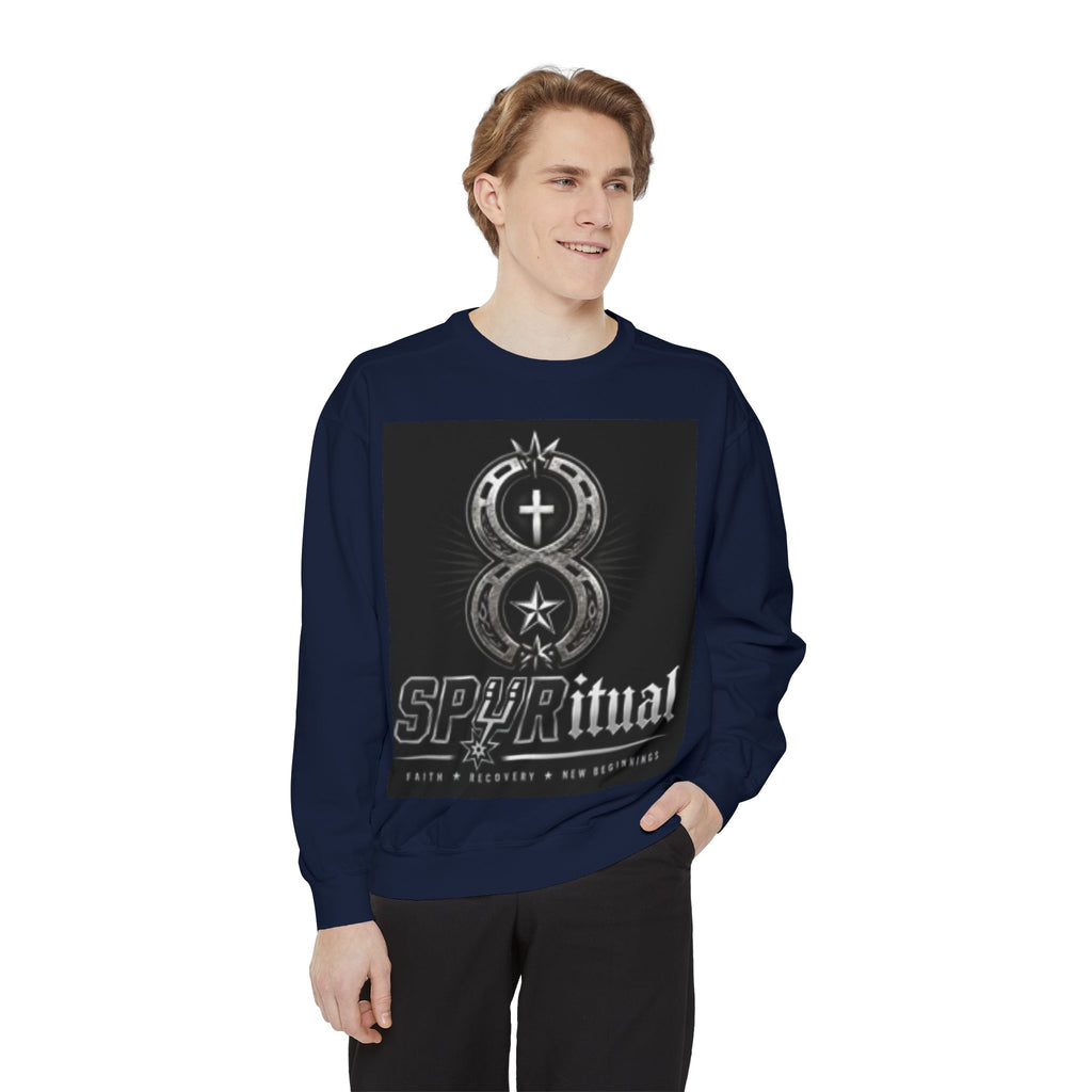 Spiritual Graphic Sweatshirt — 'SPIRITual' Vintage Emblem Crewneck