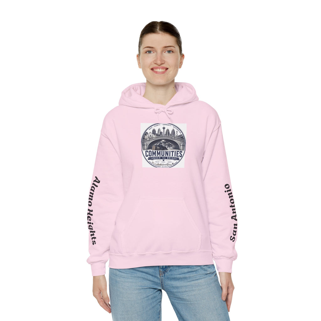 Communities Graphic Hoodie — San Antonio & Alamo Heights Cityscape Hooded Sweatshirt