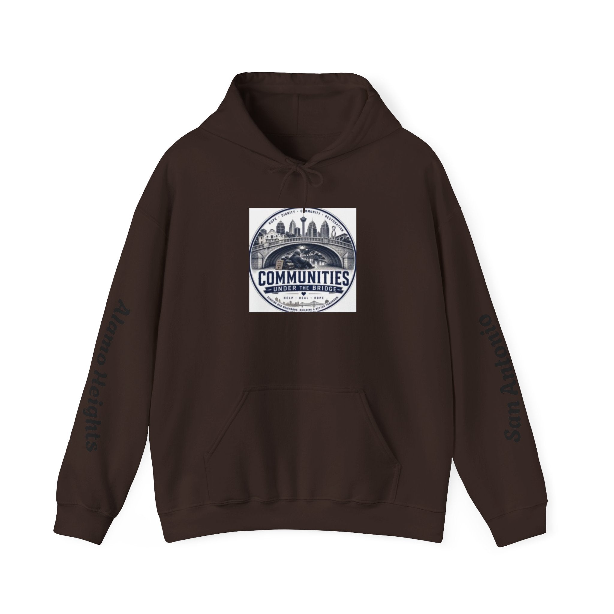Communities Graphic Hoodie — San Antonio & Alamo Heights Cityscape Hooded Sweatshirt