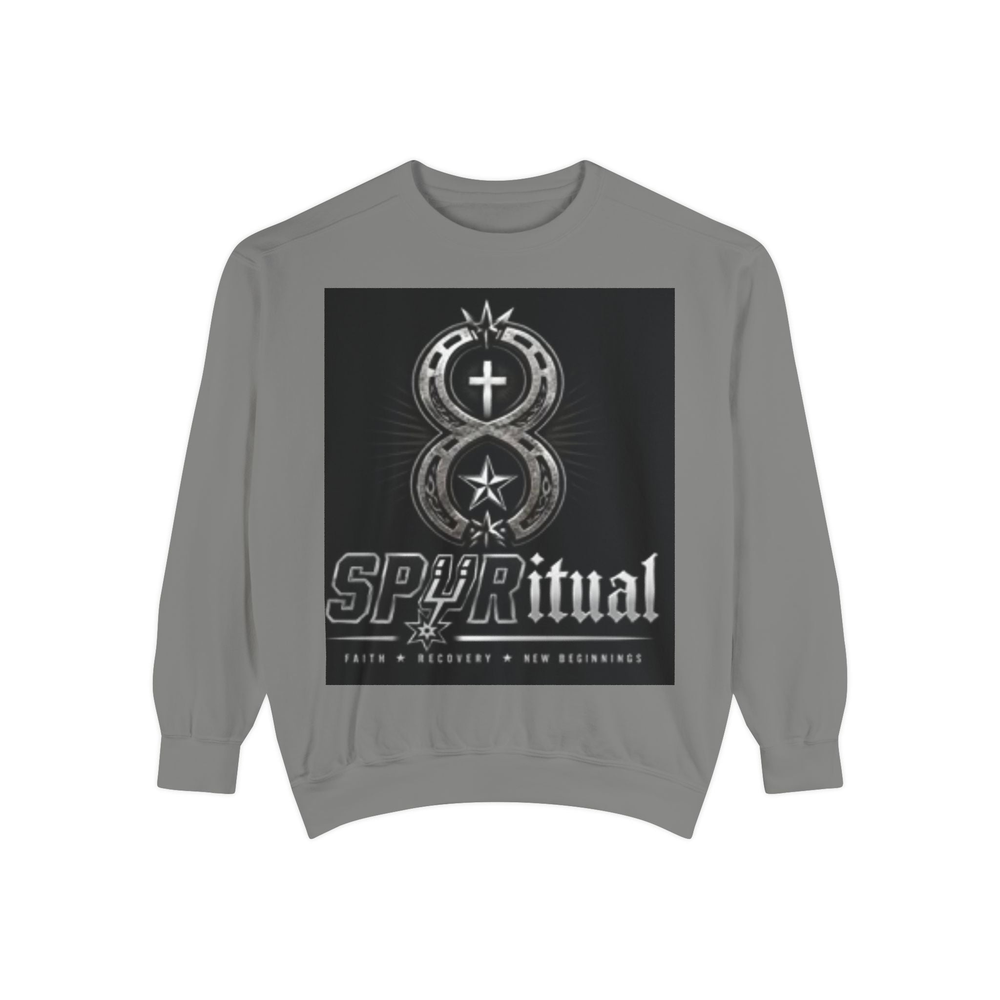 Spiritual Graphic Sweatshirt — 'SPIRITual' Vintage Emblem Crewneck