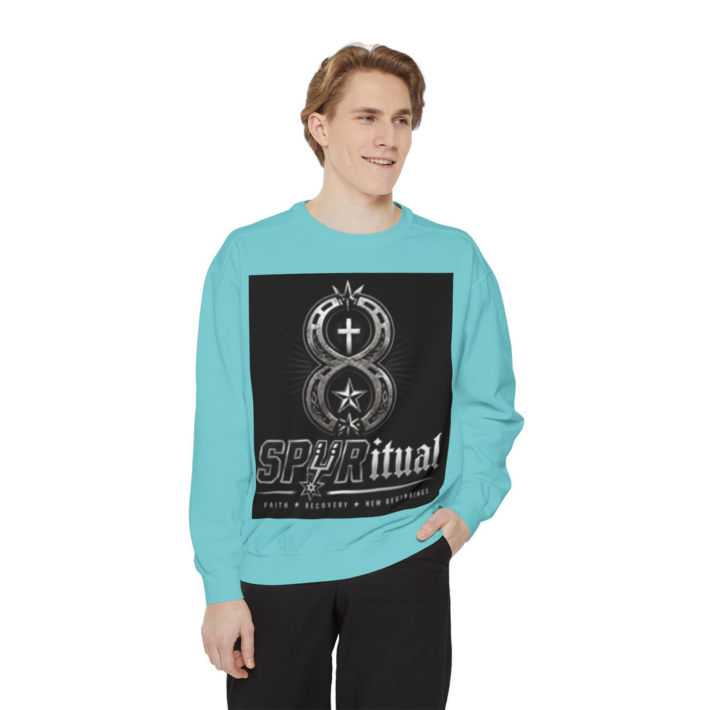Spiritual Graphic Sweatshirt — 'SPIRITual' Vintage Emblem Crewneck