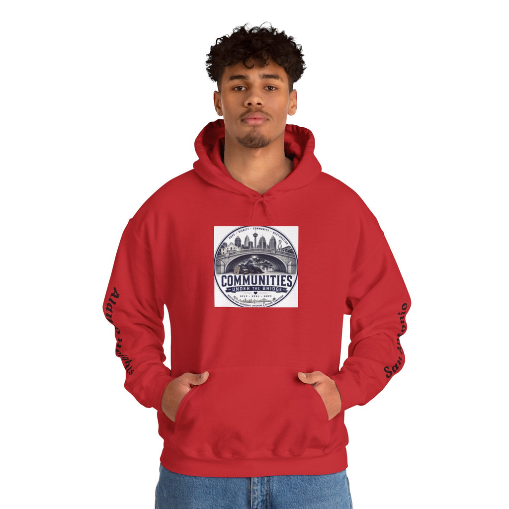 Communities Graphic Hoodie — San Antonio & Alamo Heights Cityscape Hooded Sweatshirt