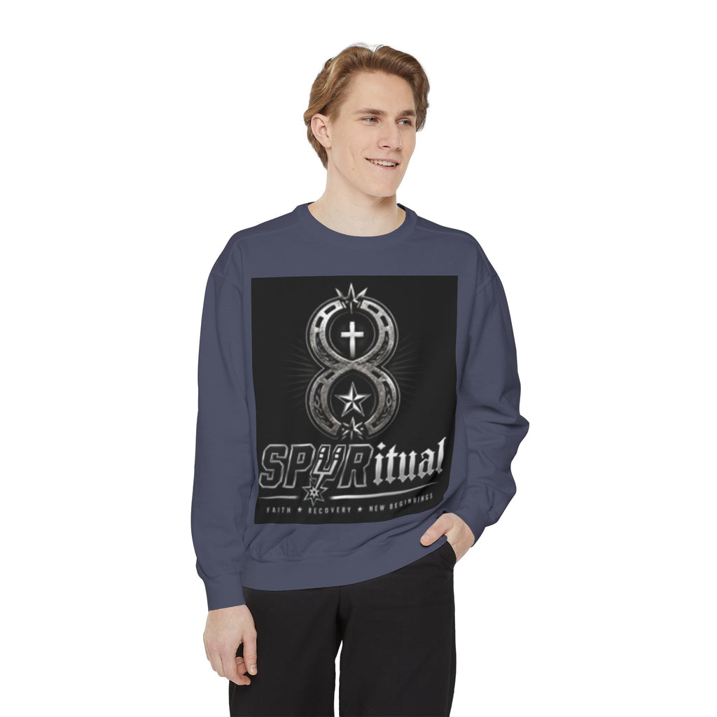 Spiritual Graphic Sweatshirt — 'SPIRITual' Vintage Emblem Crewneck