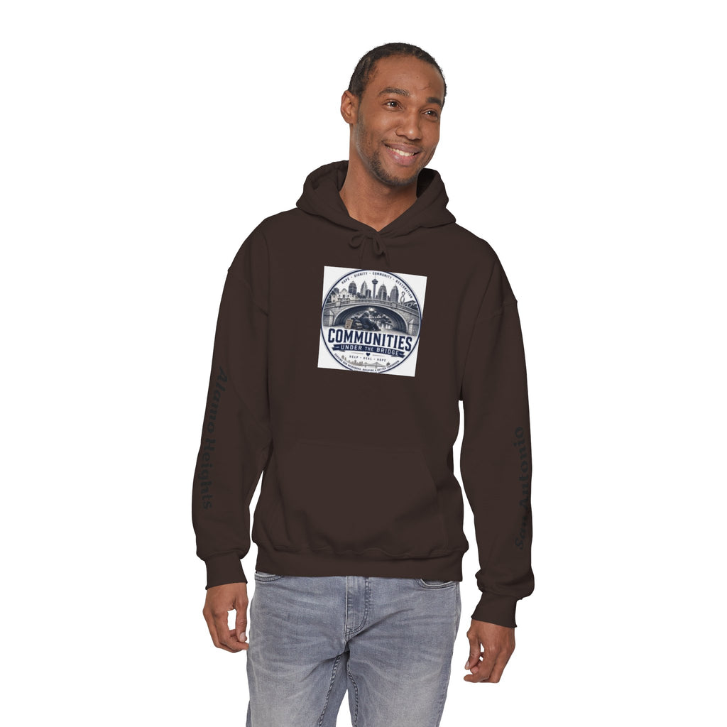 Communities Graphic Hoodie — San Antonio & Alamo Heights Cityscape Hooded Sweatshirt