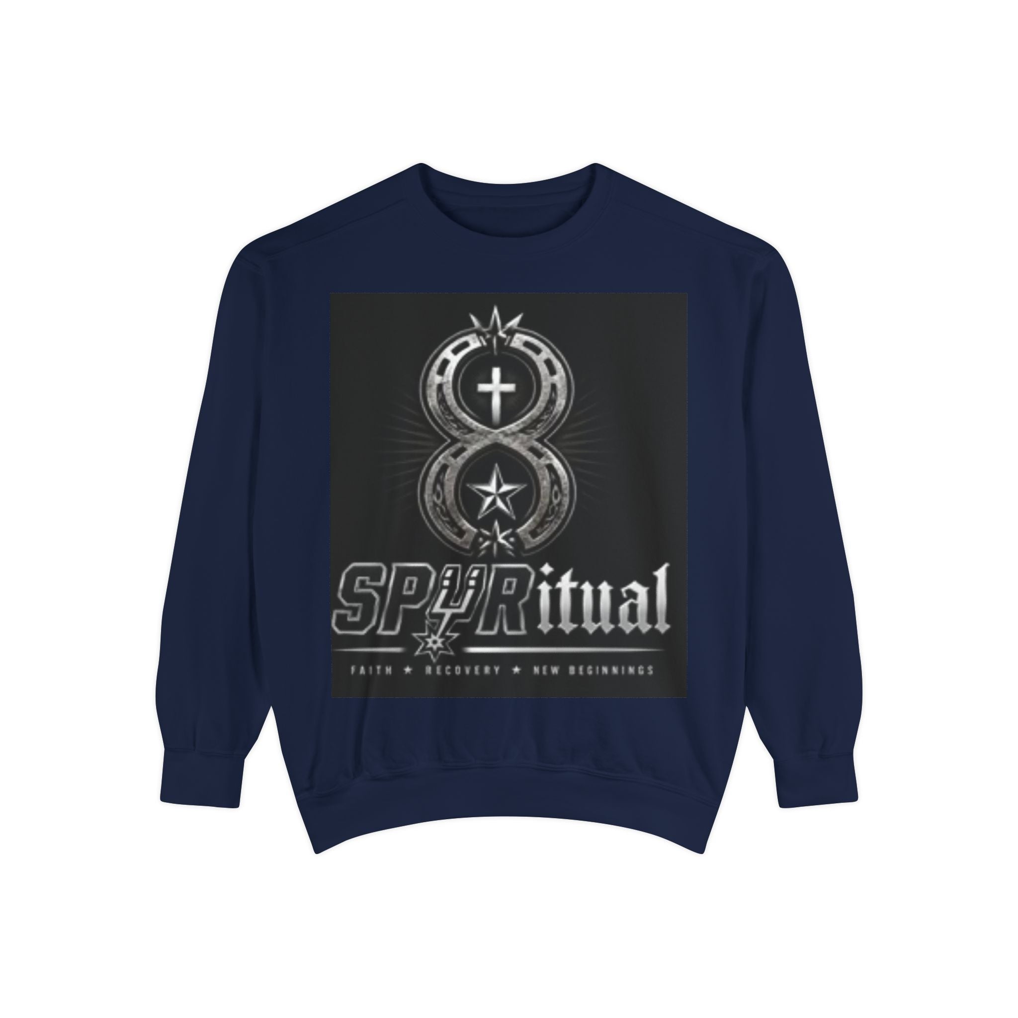 Spiritual Graphic Sweatshirt — 'SPIRITual' Vintage Emblem Crewneck