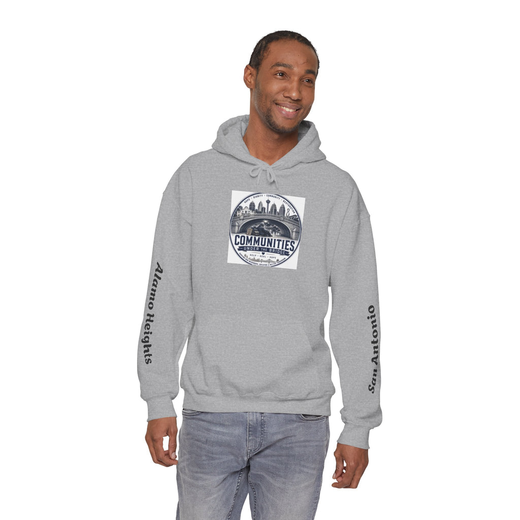 Communities Graphic Hoodie — San Antonio & Alamo Heights Cityscape Hooded Sweatshirt