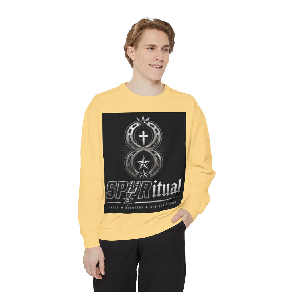 Spiritual Graphic Sweatshirt — 'SPIRITual' Vintage Emblem Crewneck