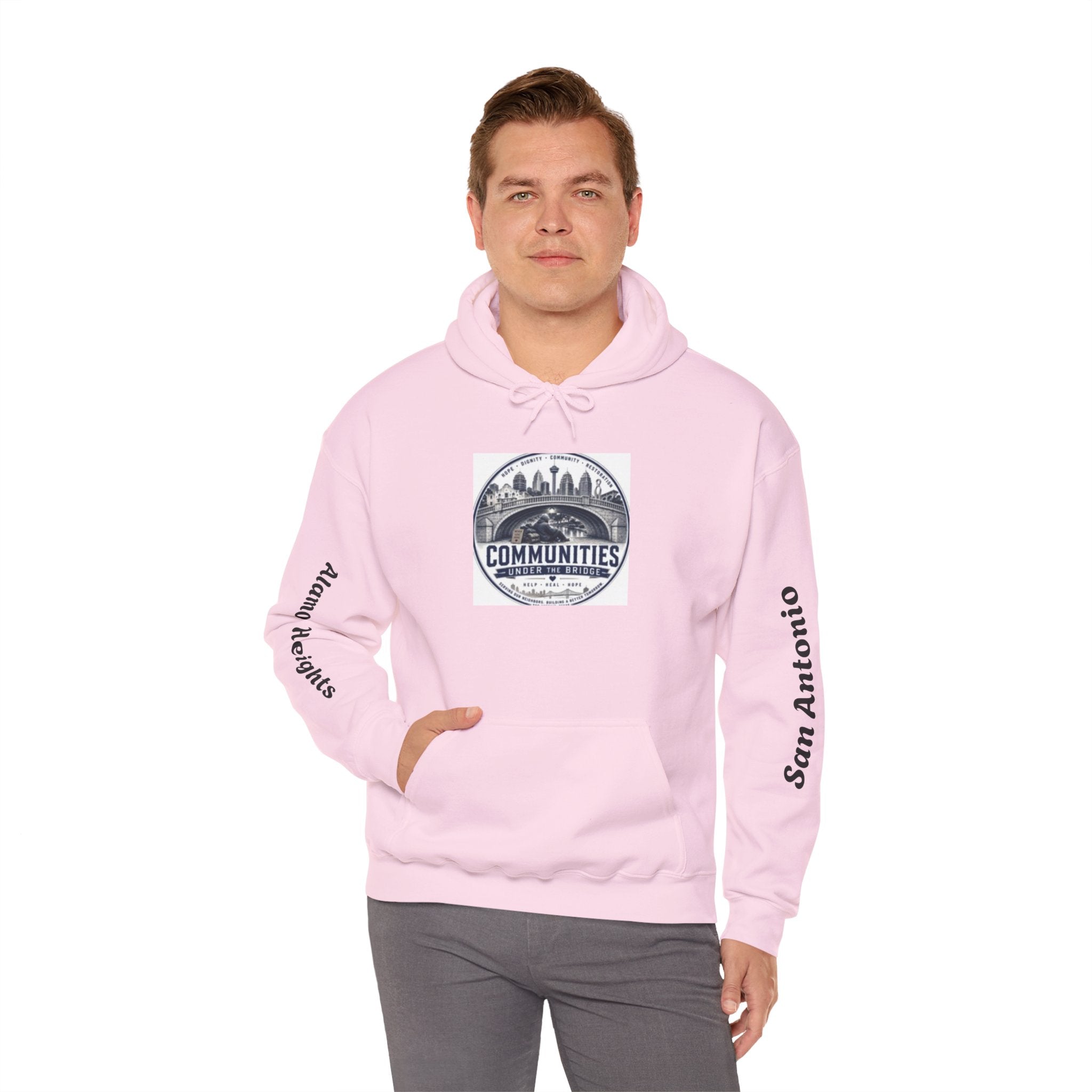 Communities Graphic Hoodie — San Antonio & Alamo Heights Cityscape Hooded Sweatshirt