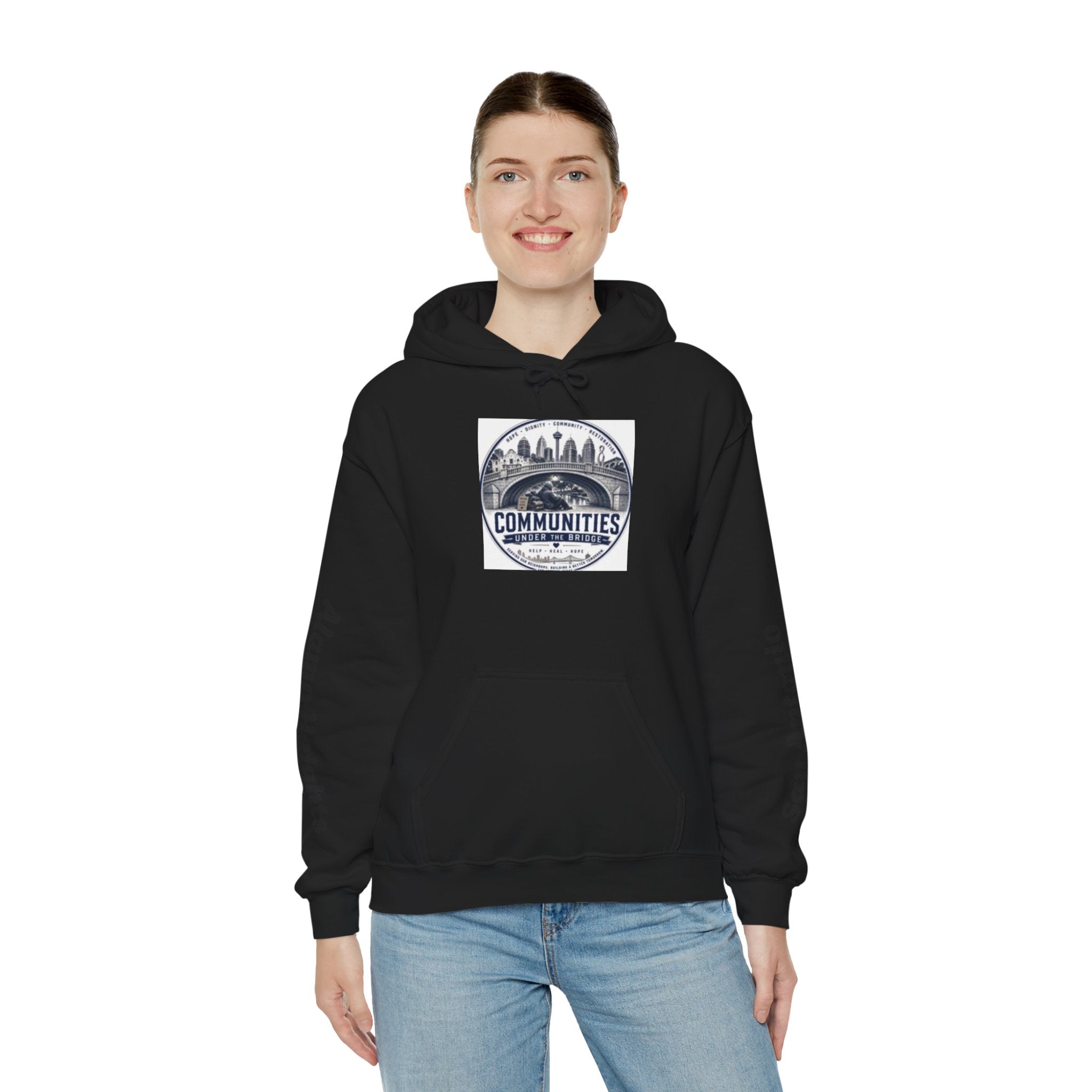 Communities Graphic Hoodie — San Antonio & Alamo Heights Cityscape Hooded Sweatshirt